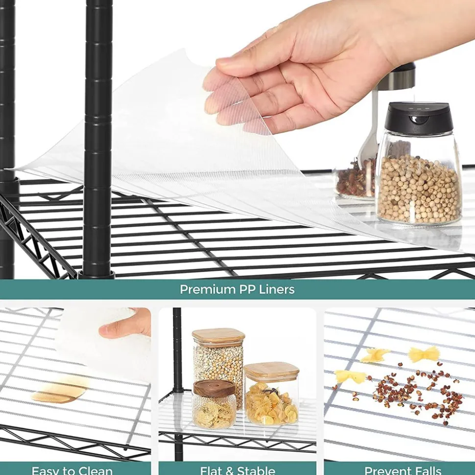 Cheap SONGMICS Étagère à 3 niveaux Marron Rustique + Noir