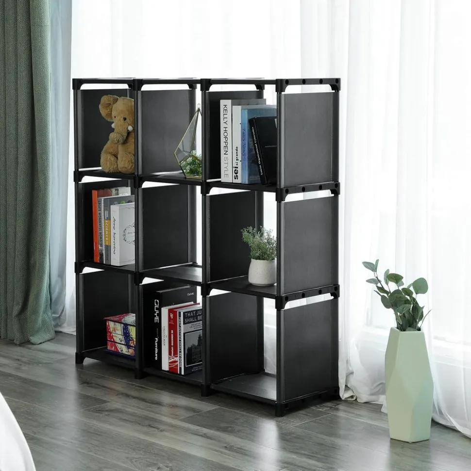 Best Sale SONGMICS Étagère 9 casiers noir