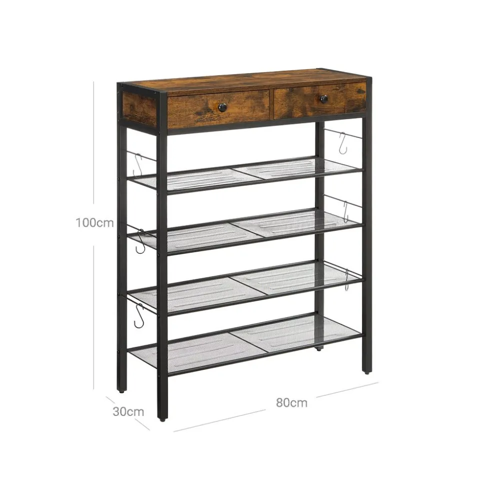 Cheap SONGMICS Étagère à chaussures Noir