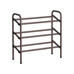 Sale SONGMICS Étagère à chaussures à 2 niveaux avec 4 crochets noir d'encre