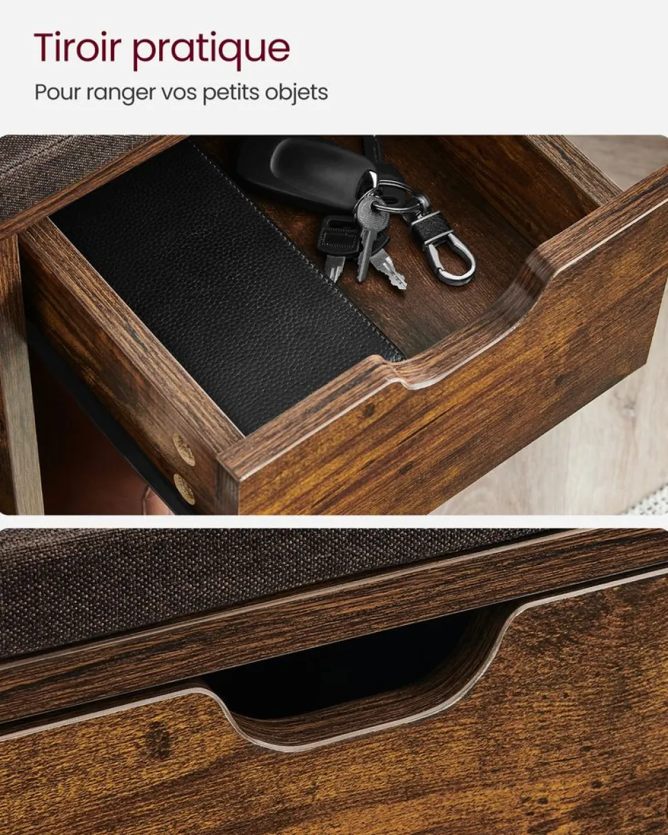 Clearance SONGMICS Étagère à chaussures à 3 niveaux noir d'encre