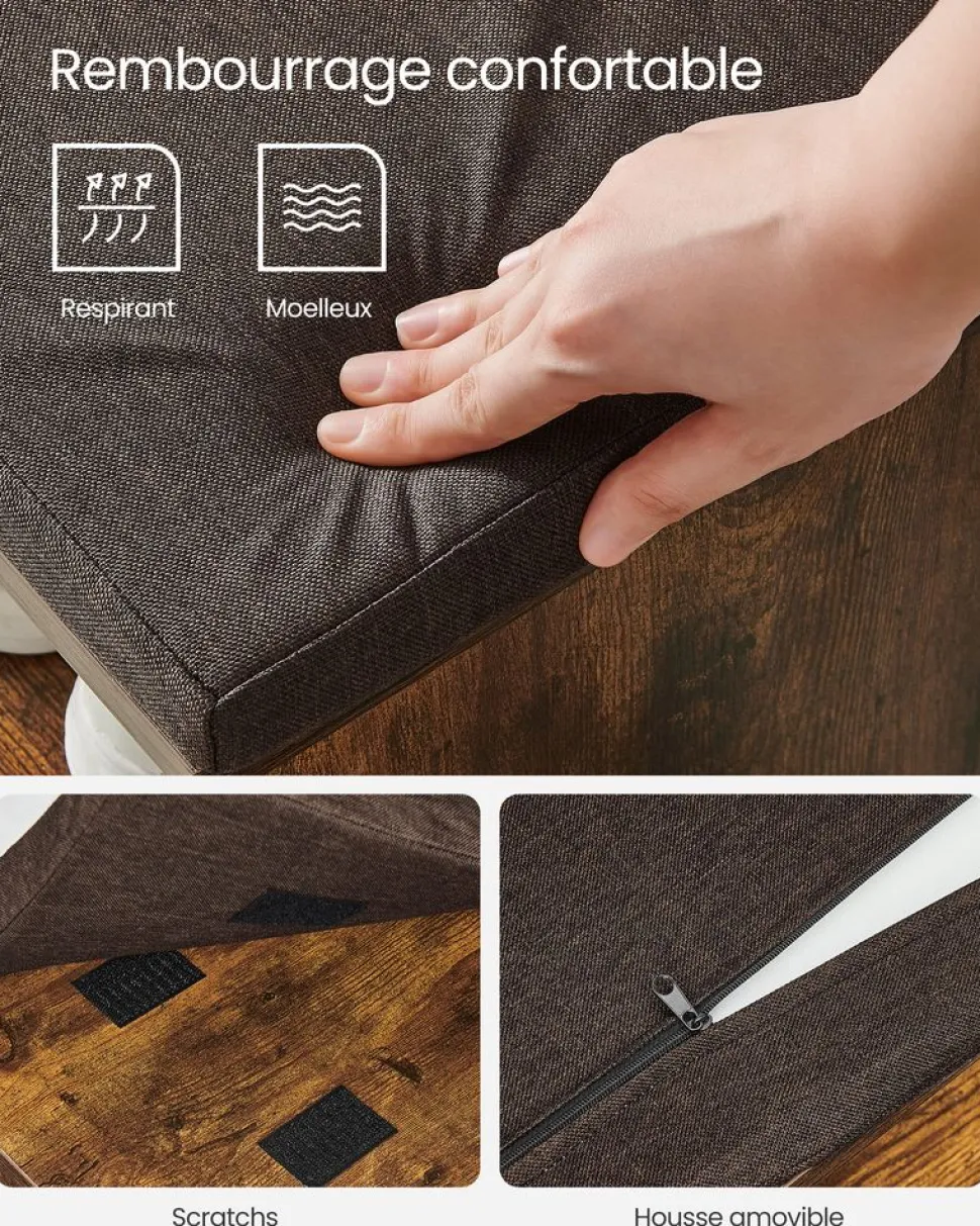 Clearance SONGMICS Étagère à chaussures à 3 niveaux noir d'encre