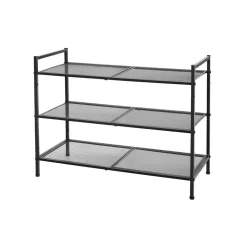 Fashion SONGMICS Étagère à chaussures à 3 niveaux Noir