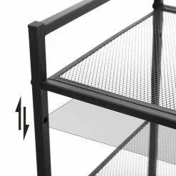 Fashion SONGMICS Étagère à chaussures à 3 niveaux Noir