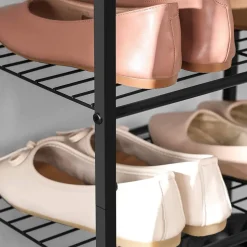 Clearance SONGMICS Étagère à chaussures 8 niveaux Noir