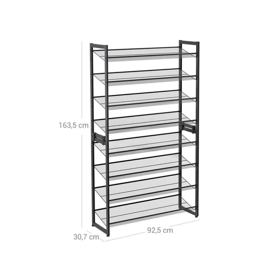 Store SONGMICS Étagère à chaussures 8 niveaux