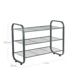 Flash Sale SONGMICS Étagère à chaussures 3 niveaux Gris