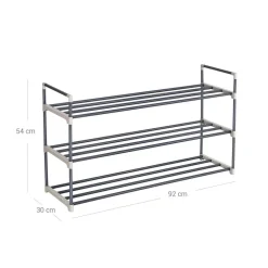 Best Sale SONGMICS Étagère à chaussures 3 niveaux