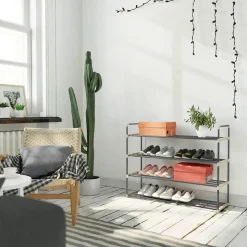 Store SONGMICS Étagère à chaussures 4 niveaux
