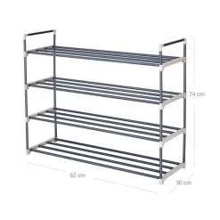 Store SONGMICS Étagère à chaussures 4 niveaux