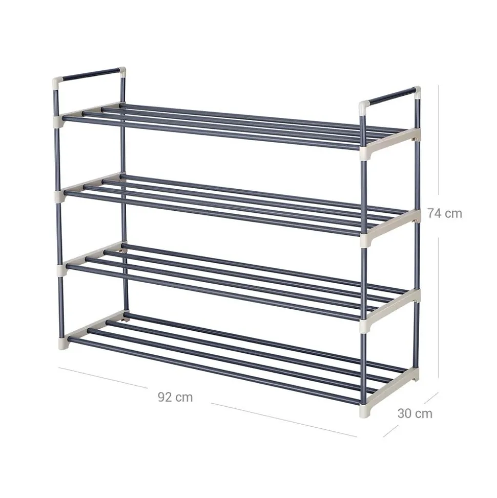 Store SONGMICS Étagère à chaussures 4 niveaux
