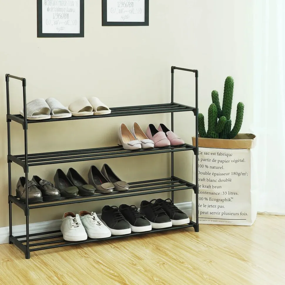 Store SONGMICS Étagère à chaussures 4 niveaux