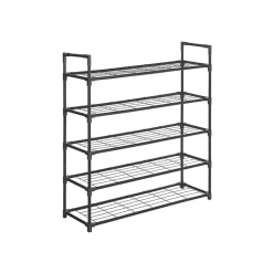 Store SONGMICS Étagère à chaussures 5 niveaux gris Blanc