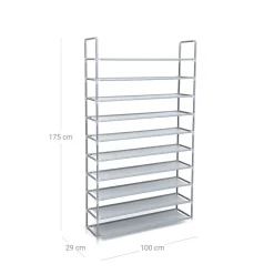 Best SONGMICS Étagère à chaussures 10 niveaux