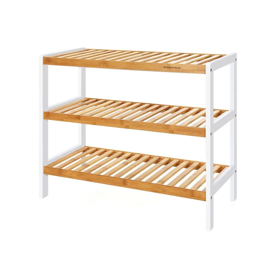 New SONGMICS Étagère à chaussures bambou
