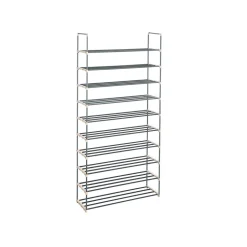 Discount SONGMICS Étagère à chaussures de 10 niveaux gris