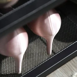 Shop SONGMICS Étagère à chaussures industriel Brun Vintage Noir