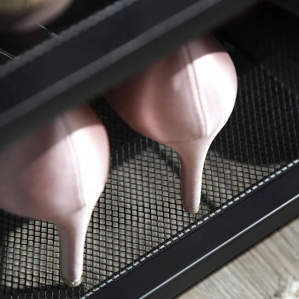 Shop SONGMICS Étagère à chaussures industriel Brun Vintage Noir