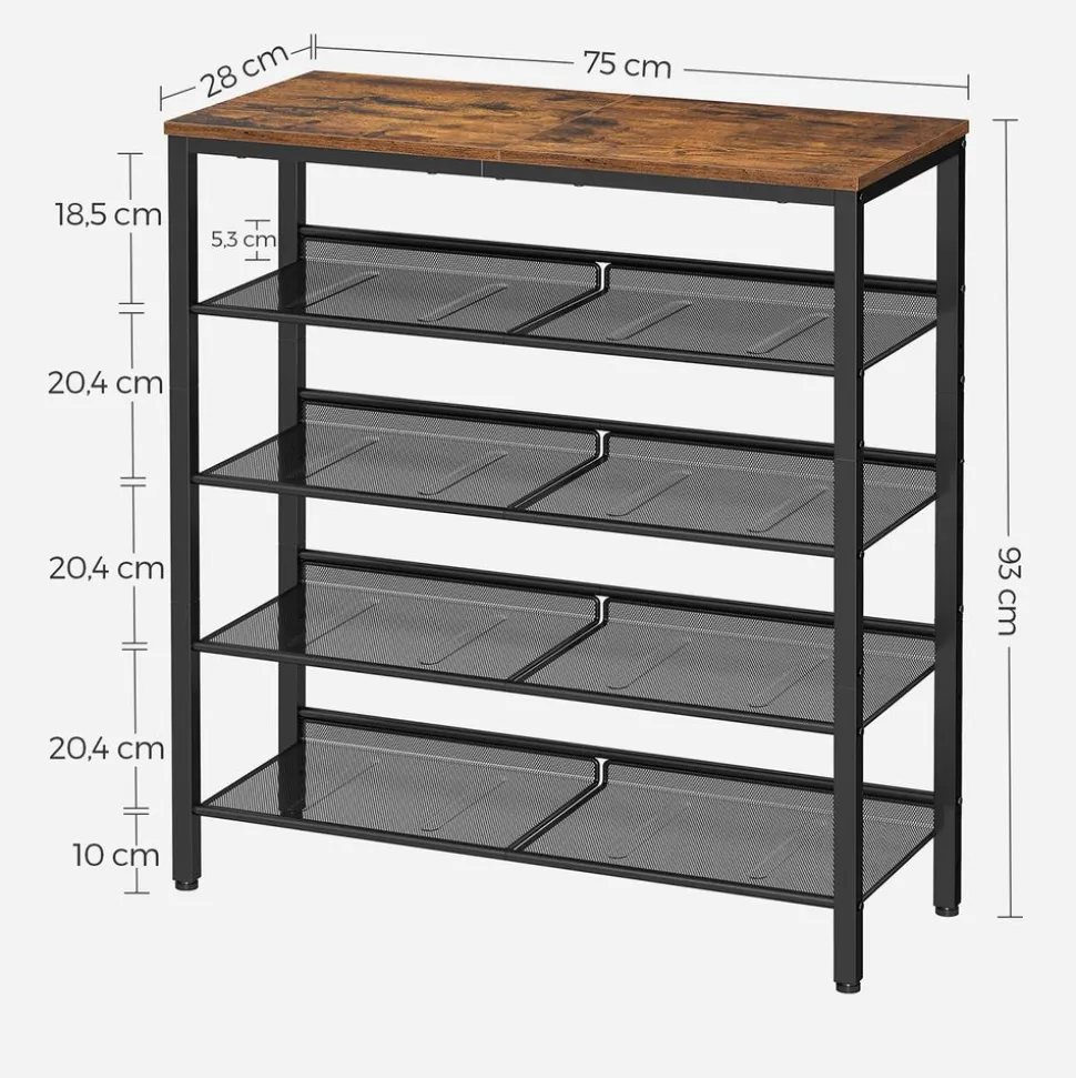 Sale SONGMICS Étagère à chaussures maille