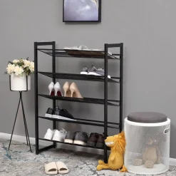 Store SONGMICS Étagère à chaussures maille gris foncé