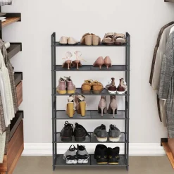 Clearance SONGMICS Étagère à chaussures maille gris