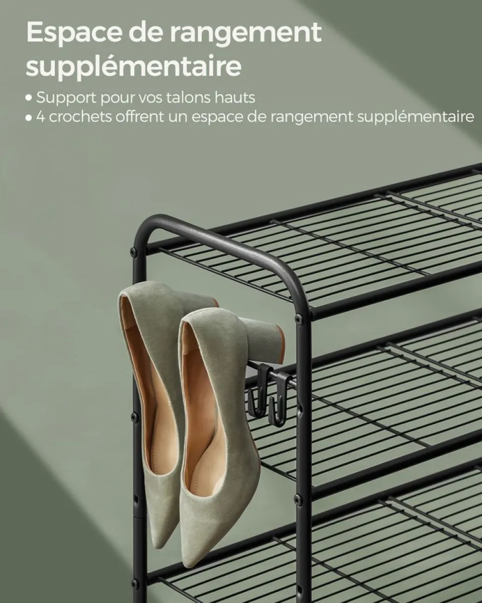 New SONGMICS Étagère à Chaussures Modulable Enfants