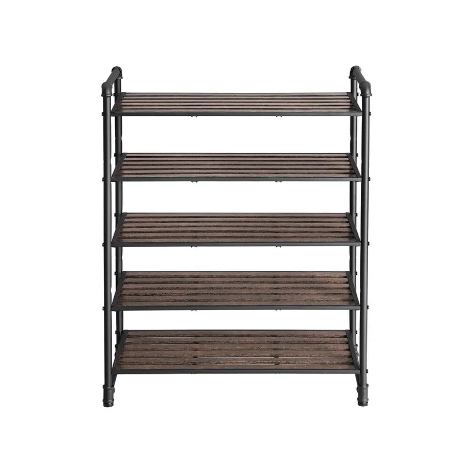 Cheap SONGMICS Étagère à chaussures noir mat Marron Rustique