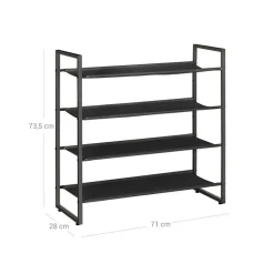 Best Sale SONGMICS Étagère à chaussures épaisse noir