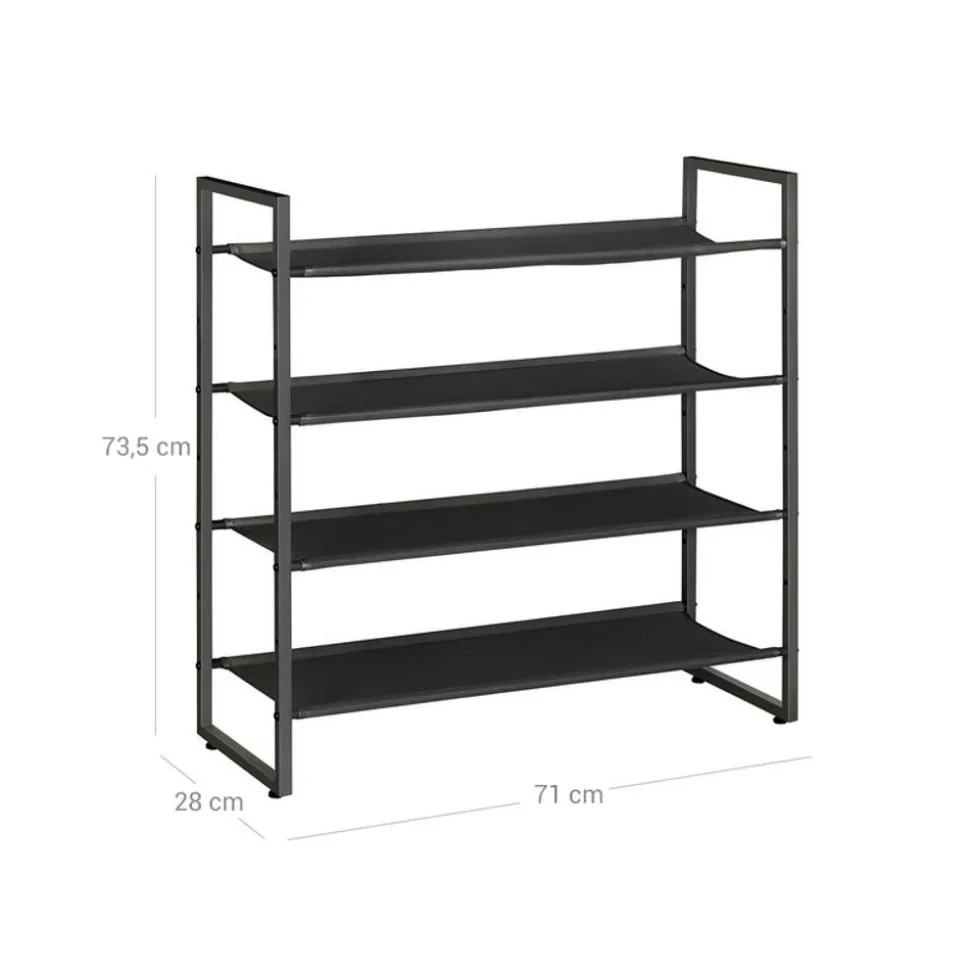 Best Sale SONGMICS Étagère à chaussures épaisse noir