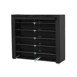 Best Sale SONGMICS Étagère à chaussures tissu noir