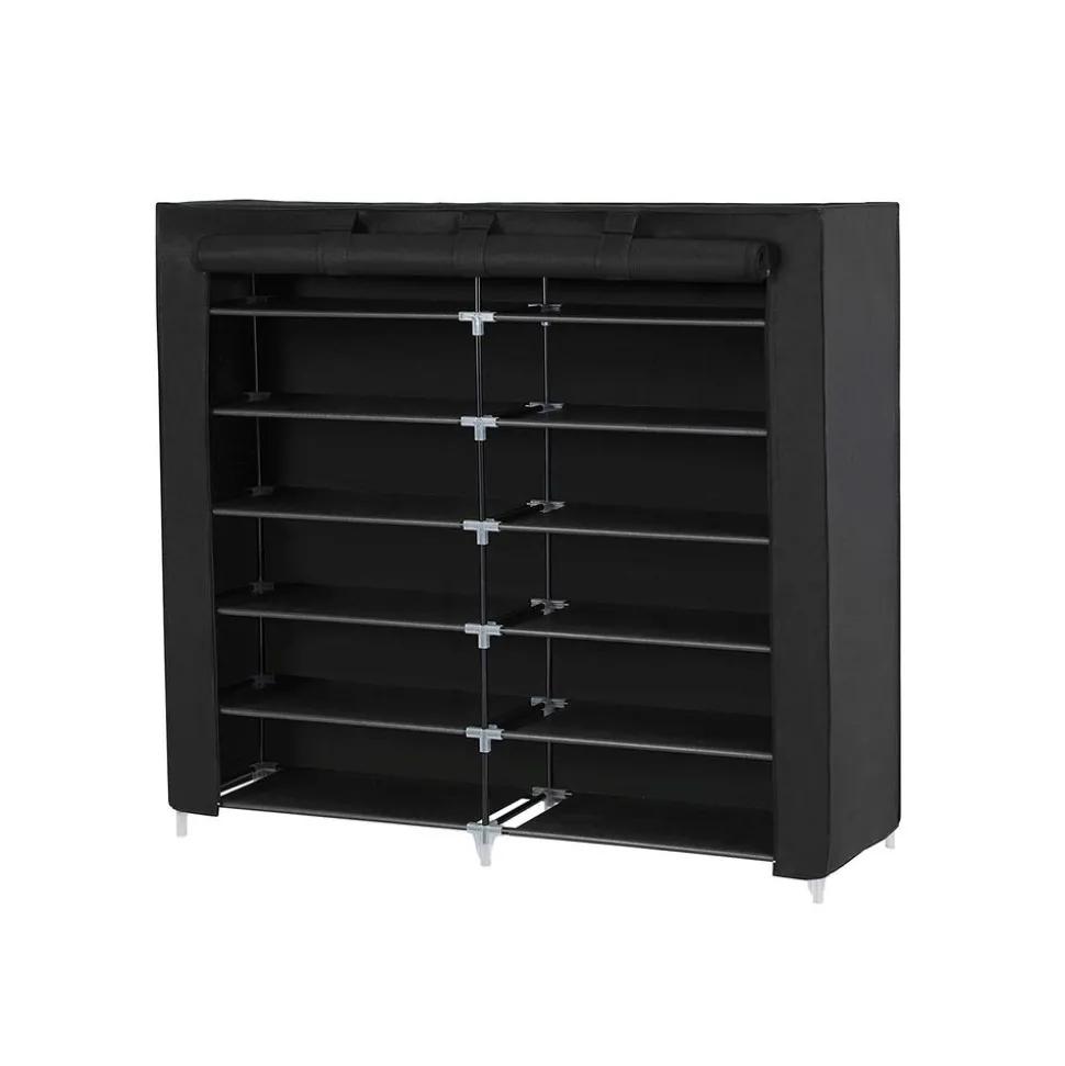 Best Sale SONGMICS Étagère à chaussures tissu noir