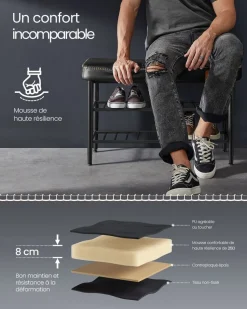 Flash Sale SONGMICS Étagère à chaussures XXL Noir