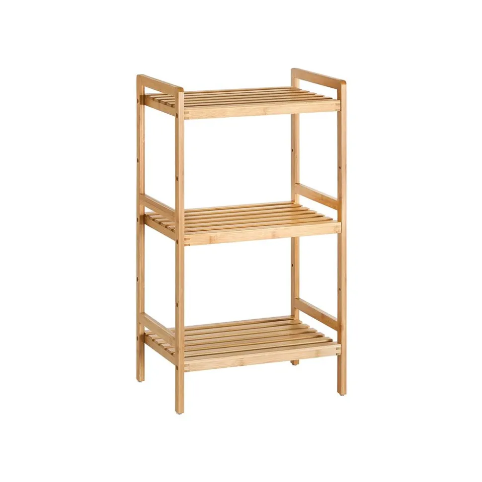 Hot SONGMICS Étagère 3 niveaux bambou