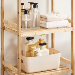 Hot SONGMICS Étagère 3 niveaux bambou