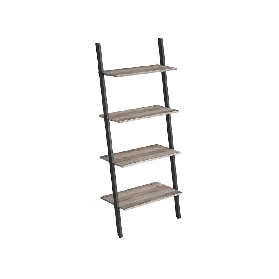 Discount SONGMICS Étagère 4 niveaux grège Noir