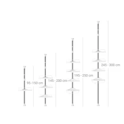 Discount SONGMICS Étagère 5 niveaux grège