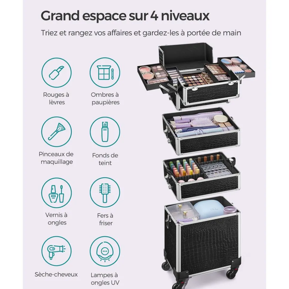 Store SONGMICS Étagère 5 niveaux industriel