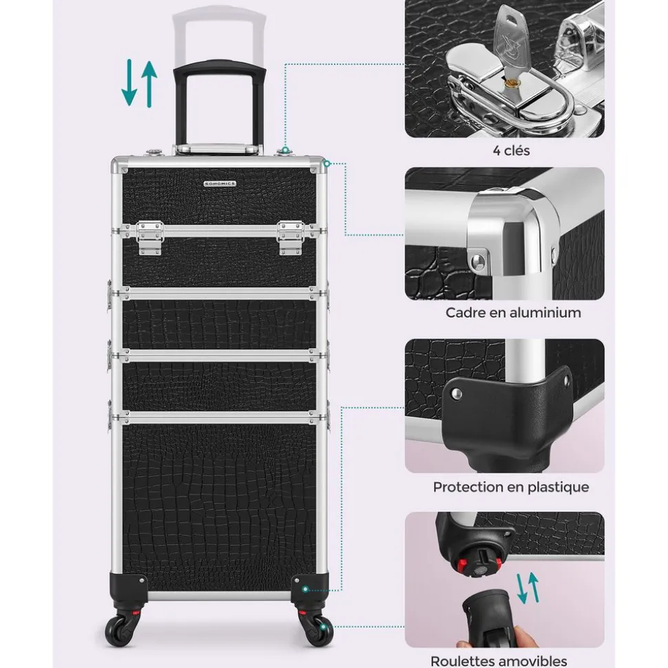 Store SONGMICS Étagère 5 niveaux industriel