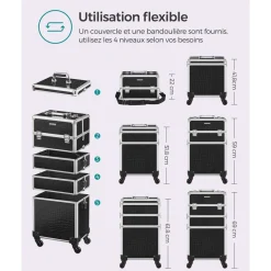 Store SONGMICS Étagère 5 niveaux industriel