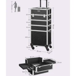 Store SONGMICS Étagère 5 niveaux industriel