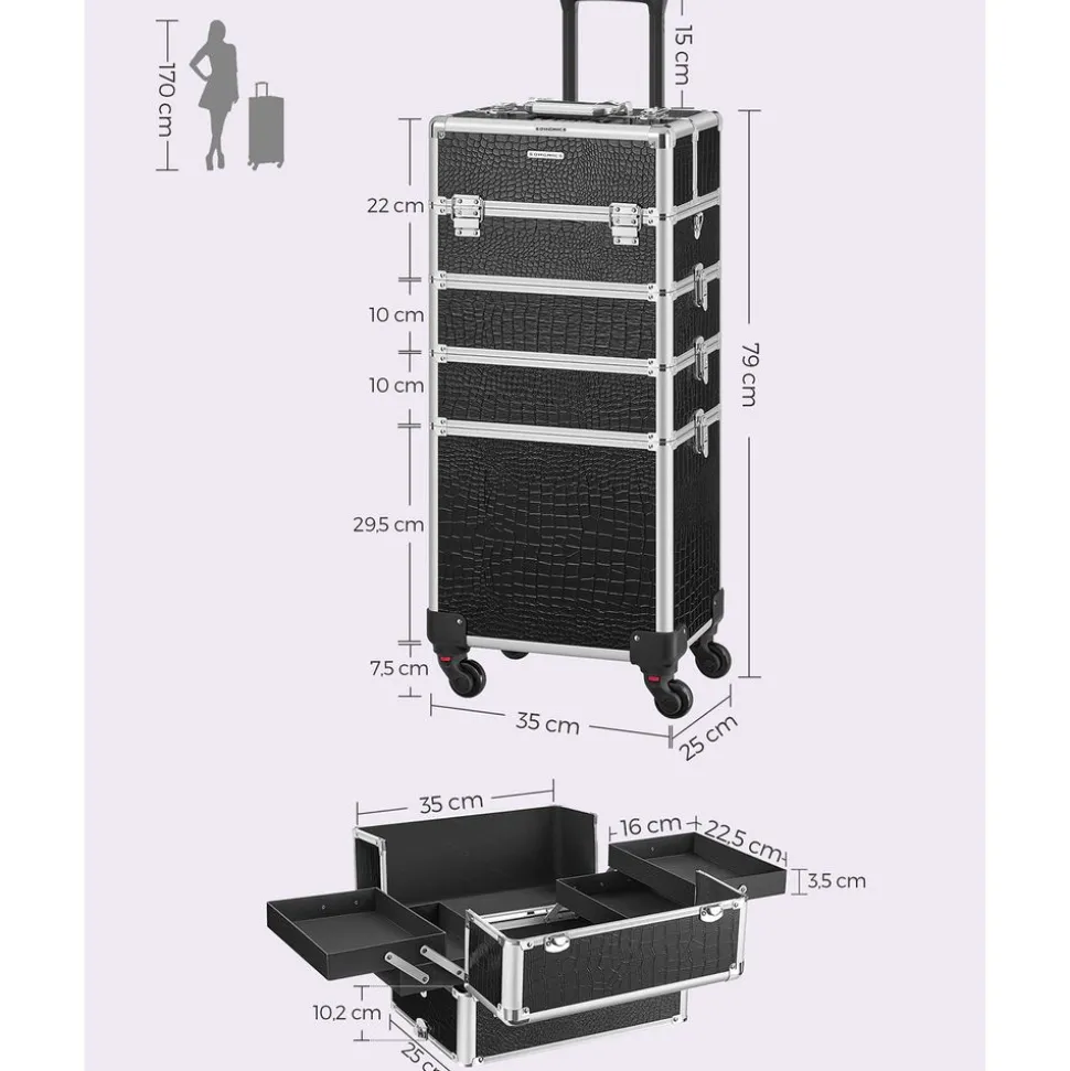 Store SONGMICS Étagère 5 niveaux industriel