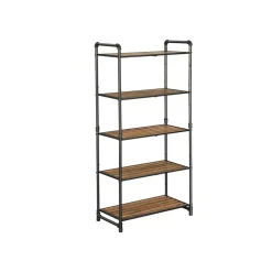 Outlet SONGMICS Étagère 5 niveaux industriel Marron Rustique