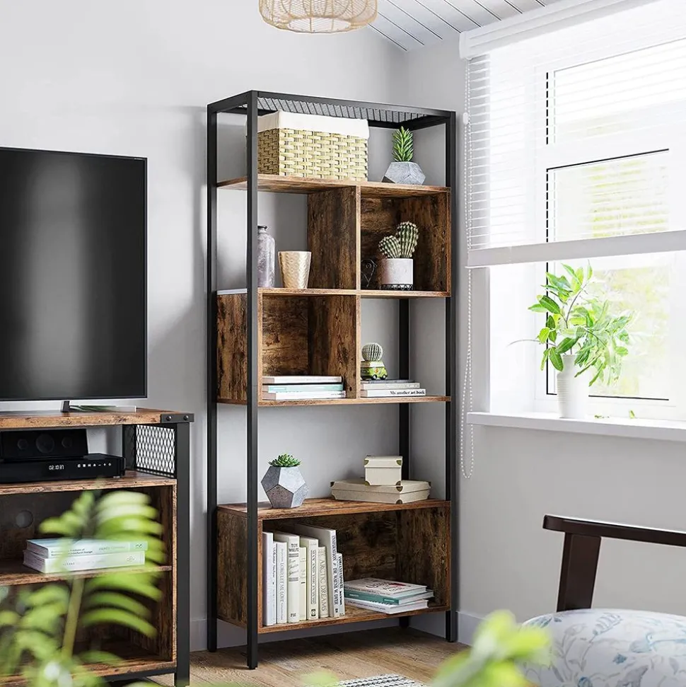 Outlet SONGMICS Étagère 5 niveaux industriel Blanc