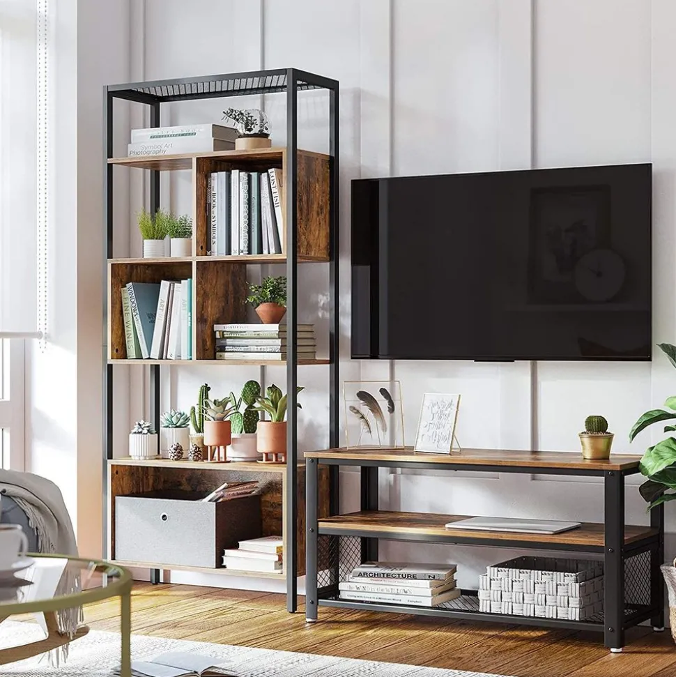 Outlet SONGMICS Étagère 5 niveaux industriel Blanc