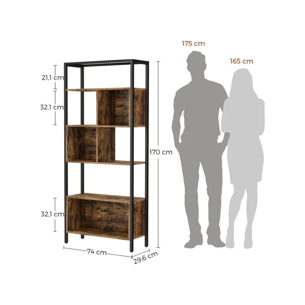 Outlet SONGMICS Étagère 5 niveaux industriel Blanc