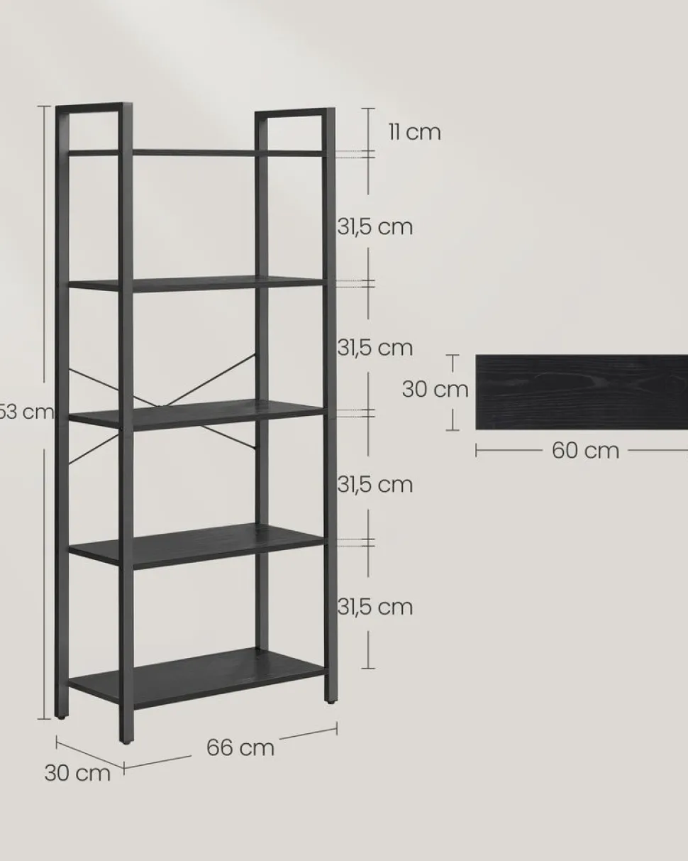 Flash Sale SONGMICS Étagère 5 niveaux industriel
