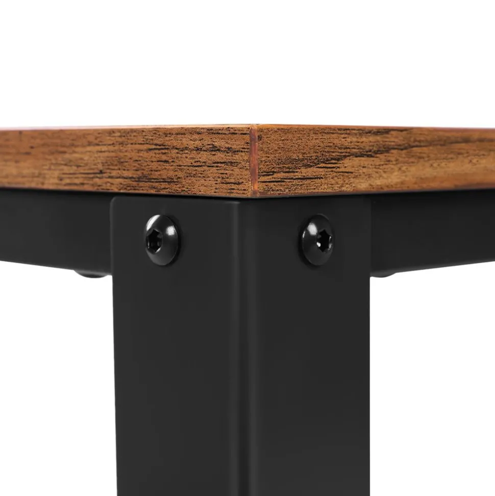 New SONGMICS Étagère 5 niveaux industriel Brun Vintage Noir