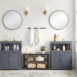 Store SONGMICS Étagère 5 niveaux industriel Brun Vintage Noir