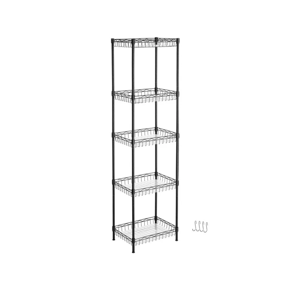 Flash Sale SONGMICS Étagère 5 niveaux métal Noir