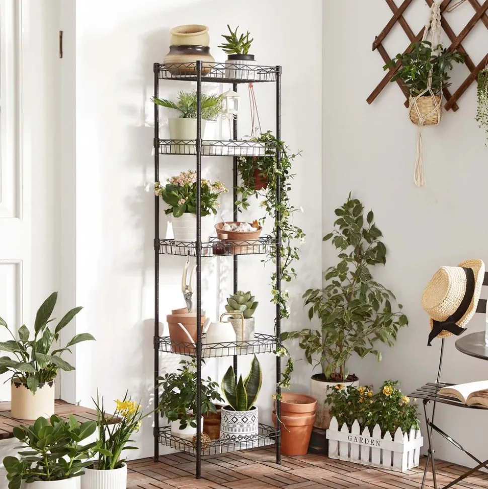 Flash Sale SONGMICS Étagère 5 niveaux métal Noir